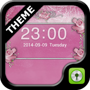 GO Locker Pink Roses Theme