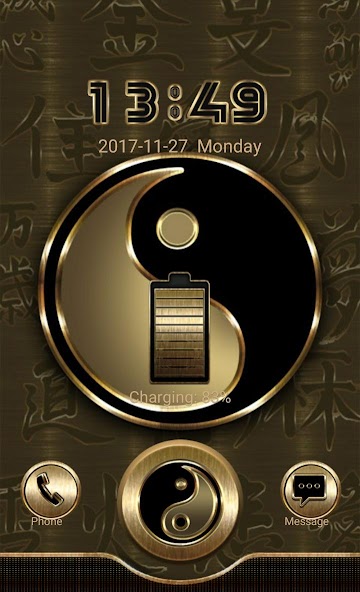 Ying Yang Go Locker theme