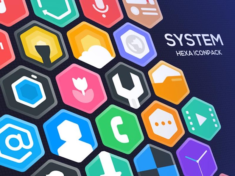 Hexa Icon Pack : Hexagonal