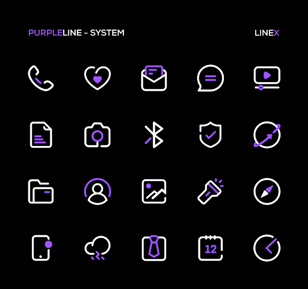 PurpleLine Icon Pack : LineX