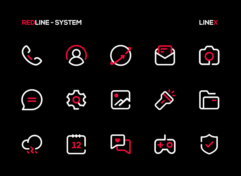 RedLine Icon Pack : LineX