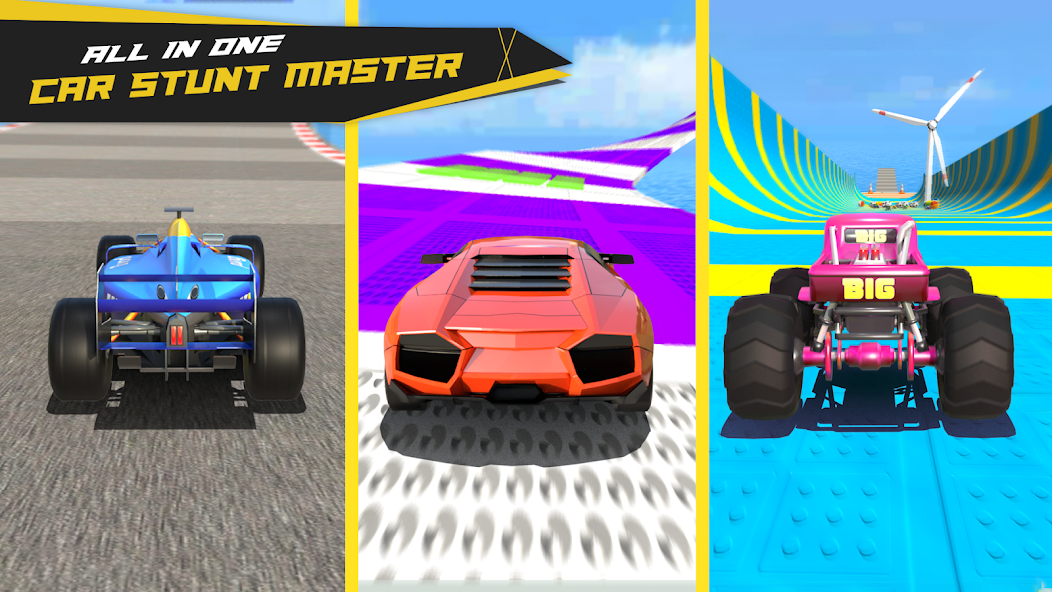 GT Car Stunts 3D: Car Games 