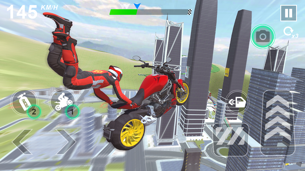 GT Moto Stunts 3D: Bike Games 