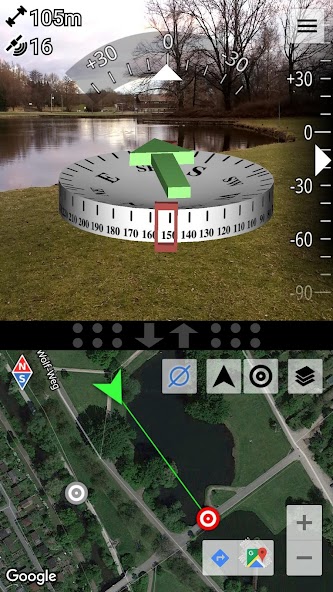 AR GPS Compass Map 3D Pro