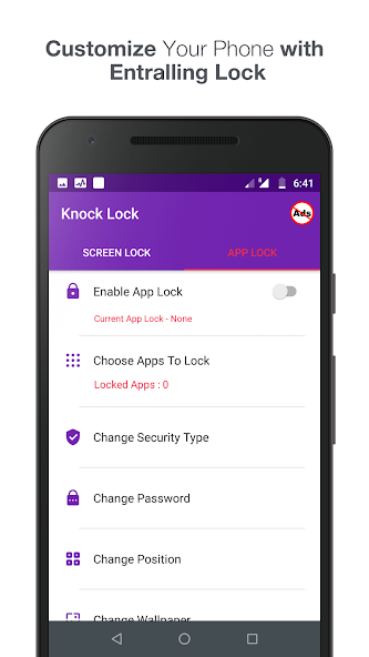 Knock lock screen - Applock