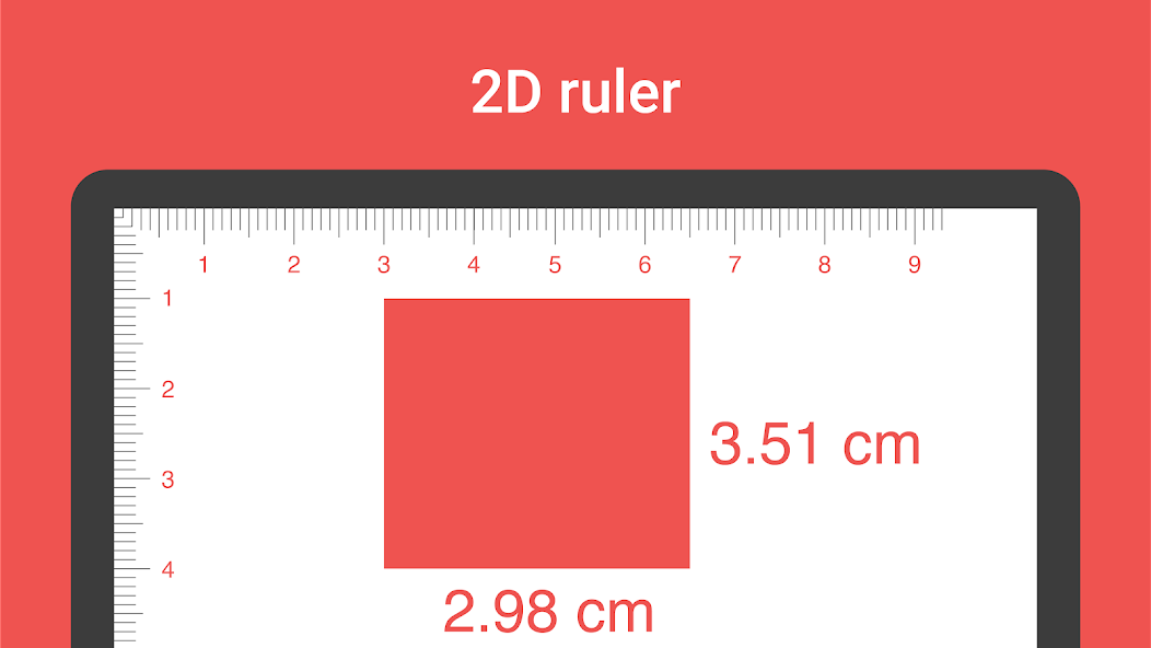 Digital Ruler : Inches & cm