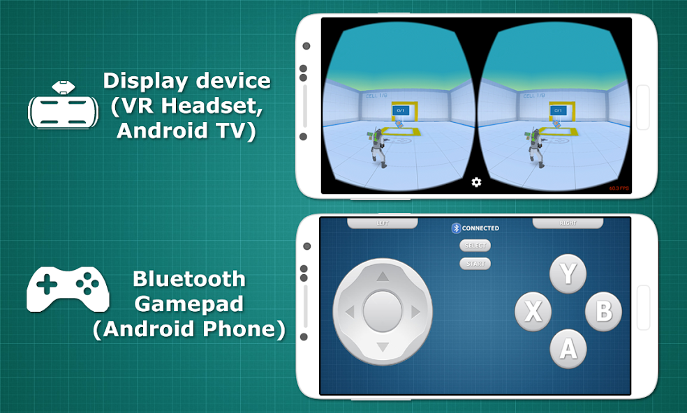 Bluetooth Gamepad VR & Tablet