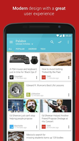 Palabre Feedly RSS Reader News