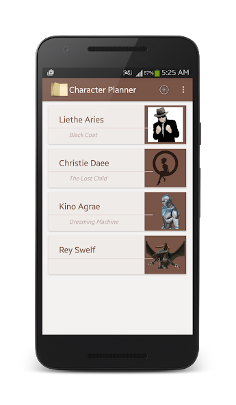 Character Story Planner