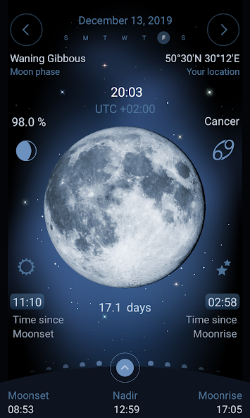 Deluxe Moon - Moon Calendar, P