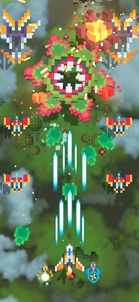 Sky Wings: Pixel Fighter 3D 