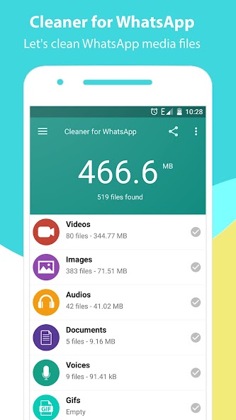 Cleaner for WhatsApp