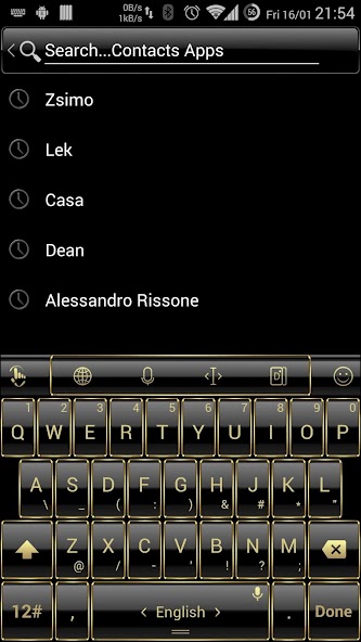 Theme for TPKeyboard FrameGold