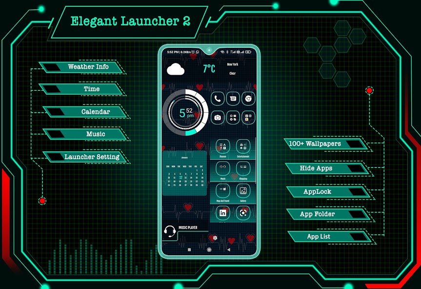 Elegant Launcher 2 - Applock