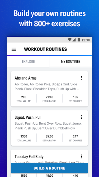 Map My Fitness Workout Trainer