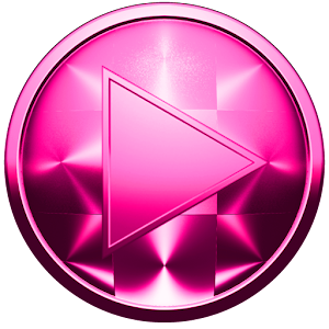 Poweramp Skin PINK BRUSHED