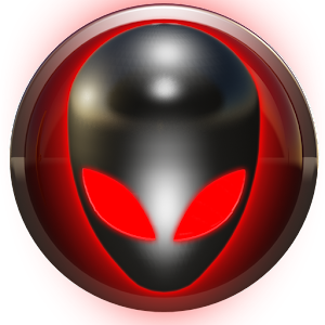 poweramp skin alien red