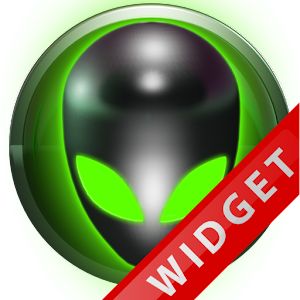 Poweramp Widget Green Alien