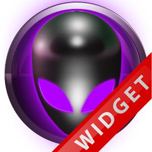 Poweramp Widget Purple Alien