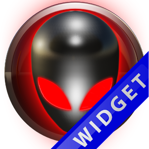 Poweramp Widget Red Alien