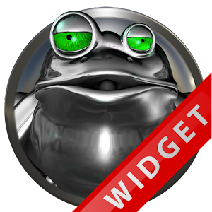 Poweramp Widget Green Frog