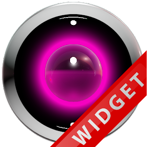 Poweramp Widget Pink Robot