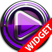 Poweramp widget Purple Glas