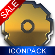 Gold Gear HD Icon Pack