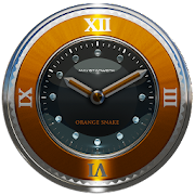 orange snake clock widget