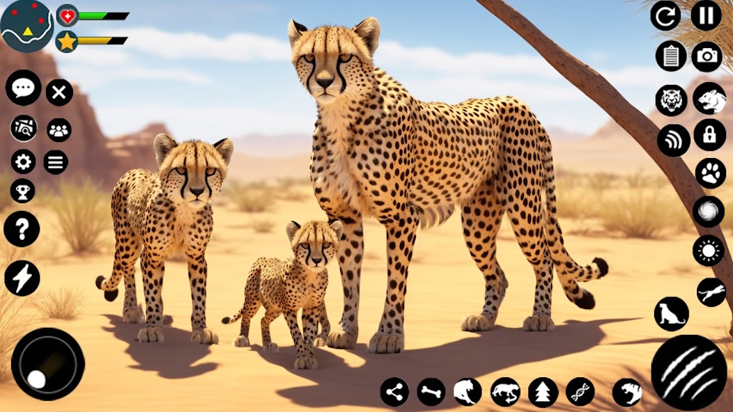 Wild Cheetah Family Sim 3D