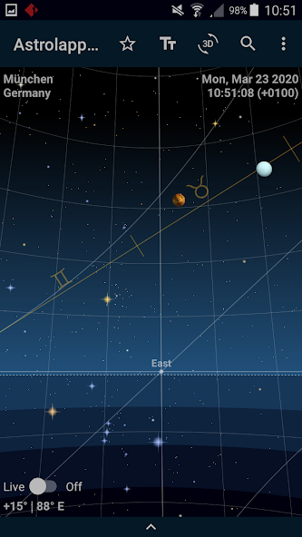 Astrolapp Live Sky Map