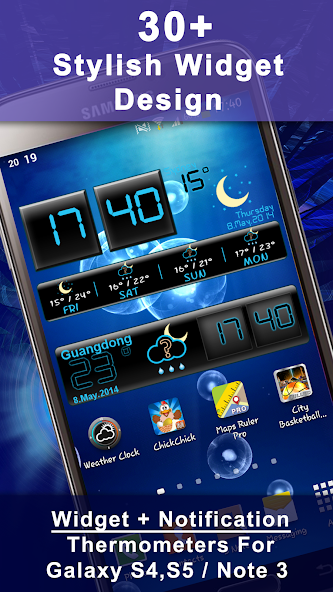 Weather Rise Clock 30+ Widgets