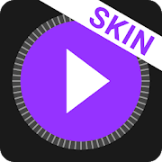 MusiX Material Dark Purple Skin for music player