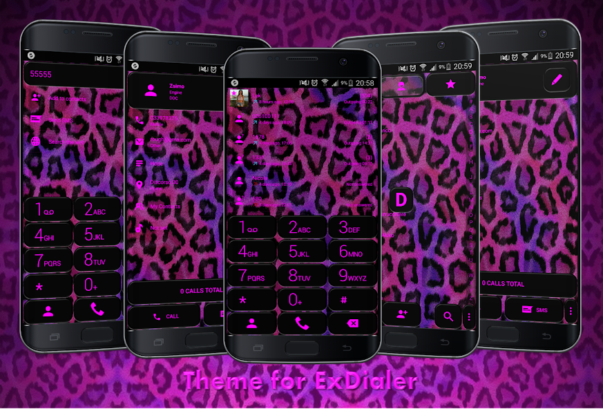 Theme for ExDialer Leo Pink