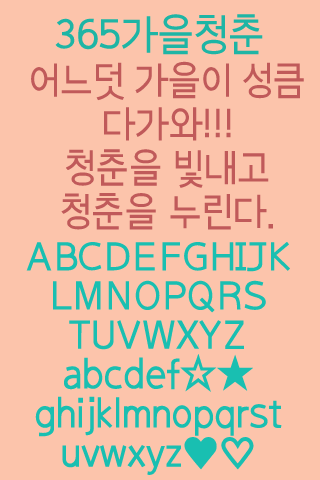 365Fallyouth™ Korean Flipfont