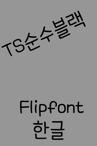 TSpureblack Korean FlipFont