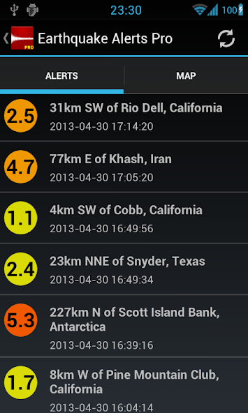 Earthquake Alerts Tracker Pro