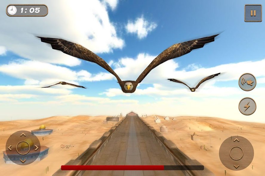 Bird Race Game 3D: Eagle Games 