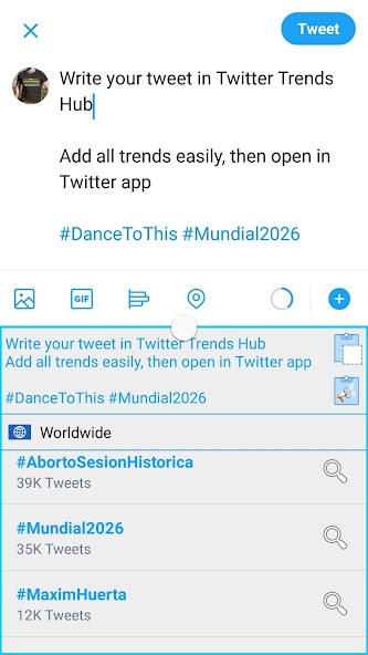 Trends Hub for Twitter