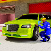 Luxury Limo Car Wash Games