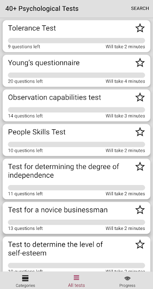 40+ Psychological Tests