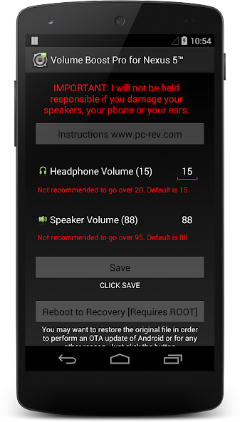 Volume Boost Pro For Nexus 5™