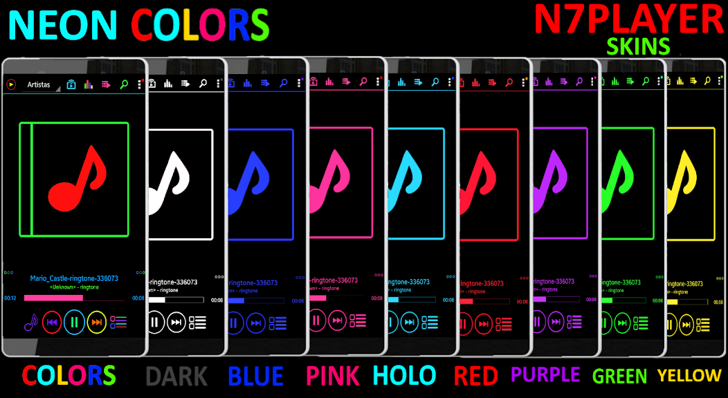 PIEL N7PLAYER DARK NEON AZUL