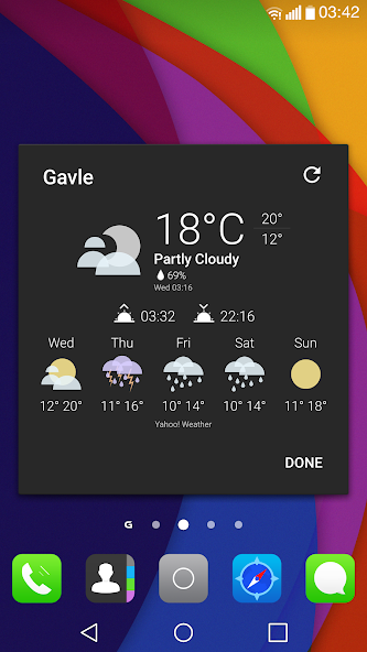 Fancy theme for Chronus Weather Icons