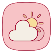 Pink Weather Icons for Chronus