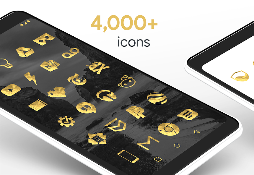 Gold Leaf - Icon Pack (Pro Version)