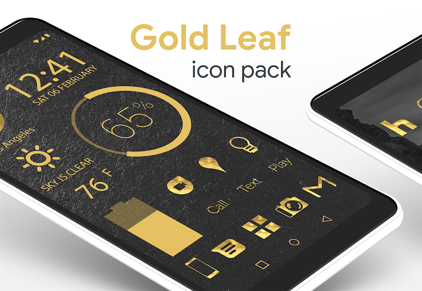 Gold Leaf - Icon Pack (Pro Version)