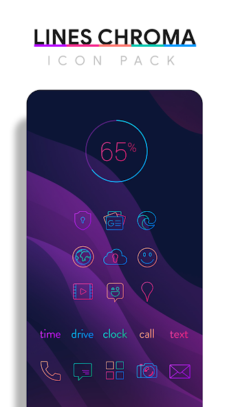 Lines Chroma - Icon Pack