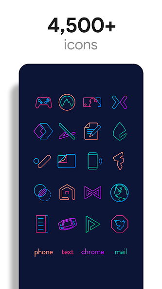 Lines Chroma - Icon Pack