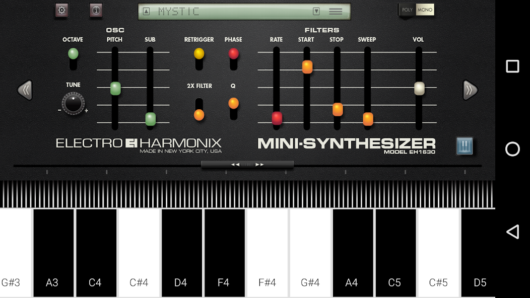 Mini Synthesizer for Phone